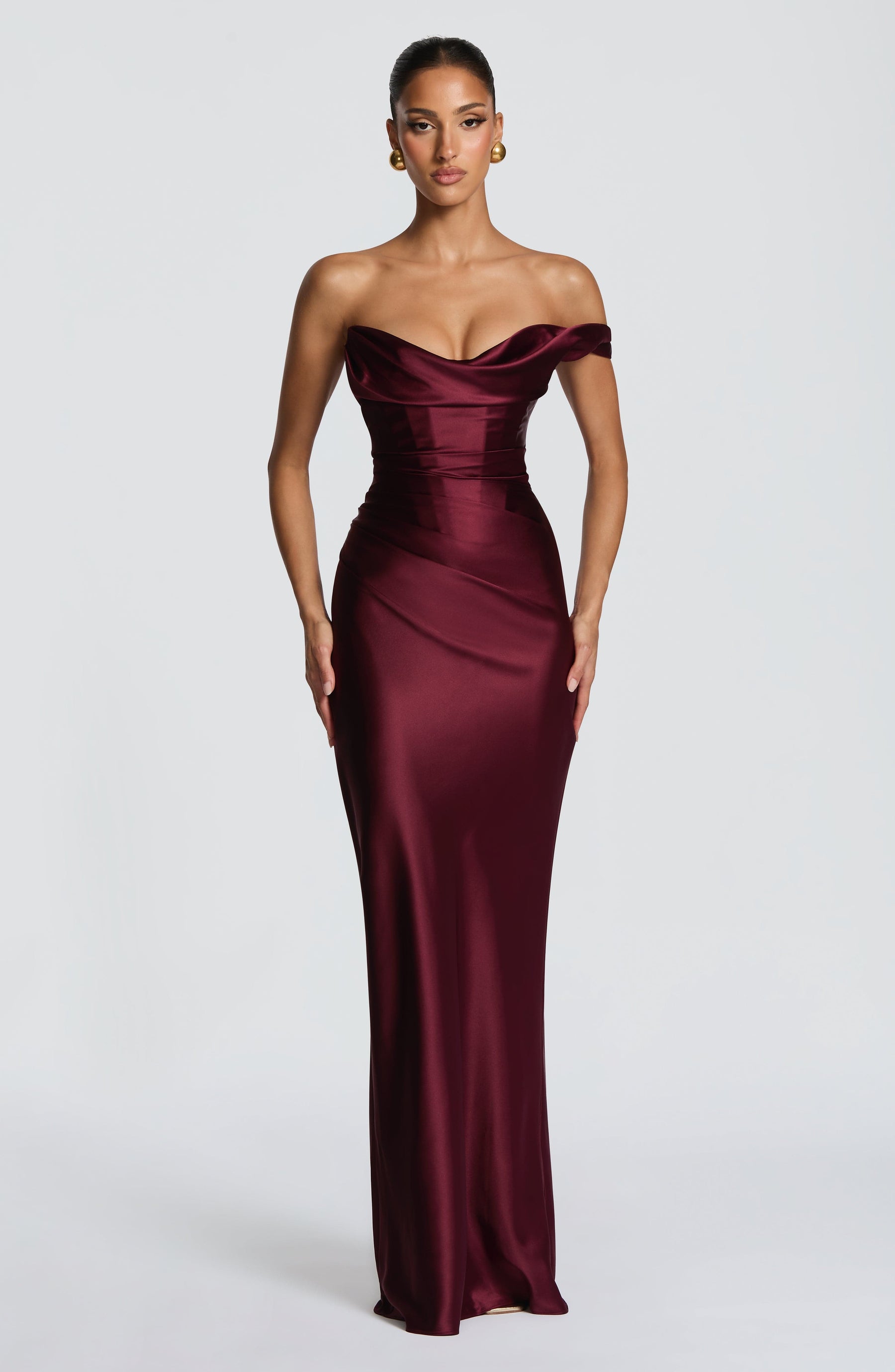 Thalassa Maxi Dress - Cherry Lacquer Ryvelle