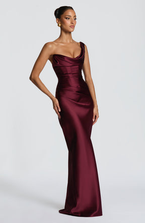 Thalassa Maxi Dress - Cherry Lacquer Ryvelle