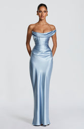 Thalassa Maxi Dress - Glacier Blue Ryvelle