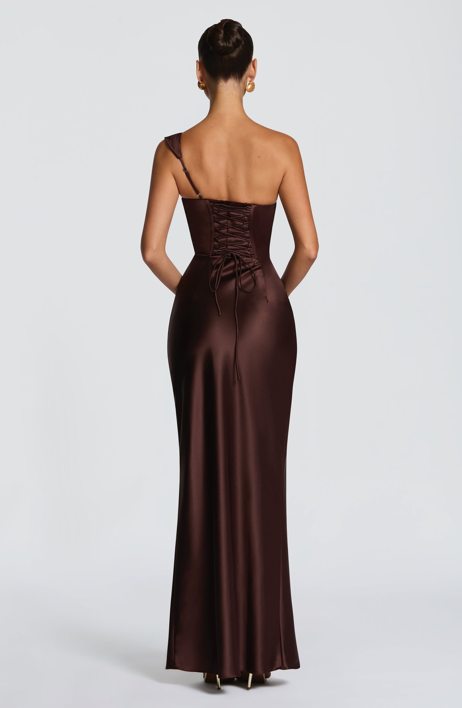 Thalassa Maxi Dress - Plum Brown Ryvelle