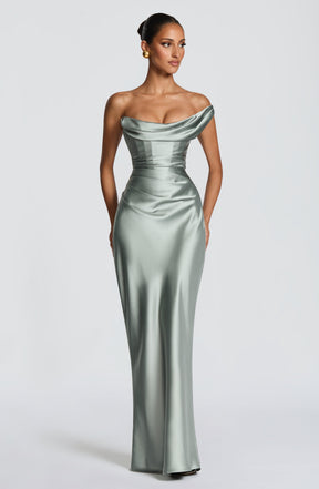 Robe longue Thalassa - Sauge