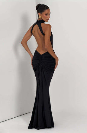 Thekla Maxi Dress - Black Ryvelle