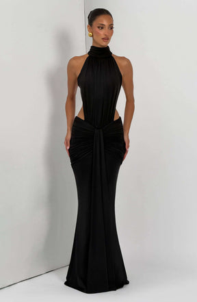 Thekla Maxi Dress - Black Ryvelle