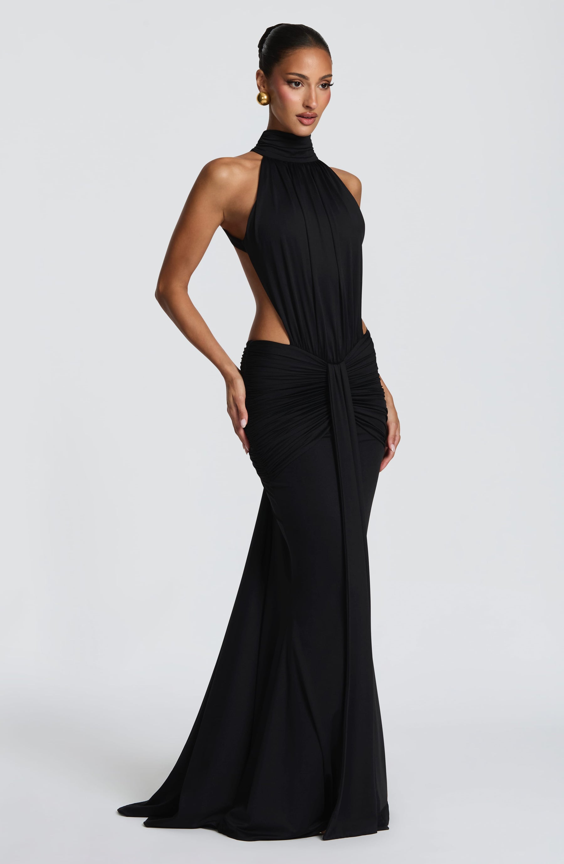 Thekla Maxi Dress - Black Ryvelle