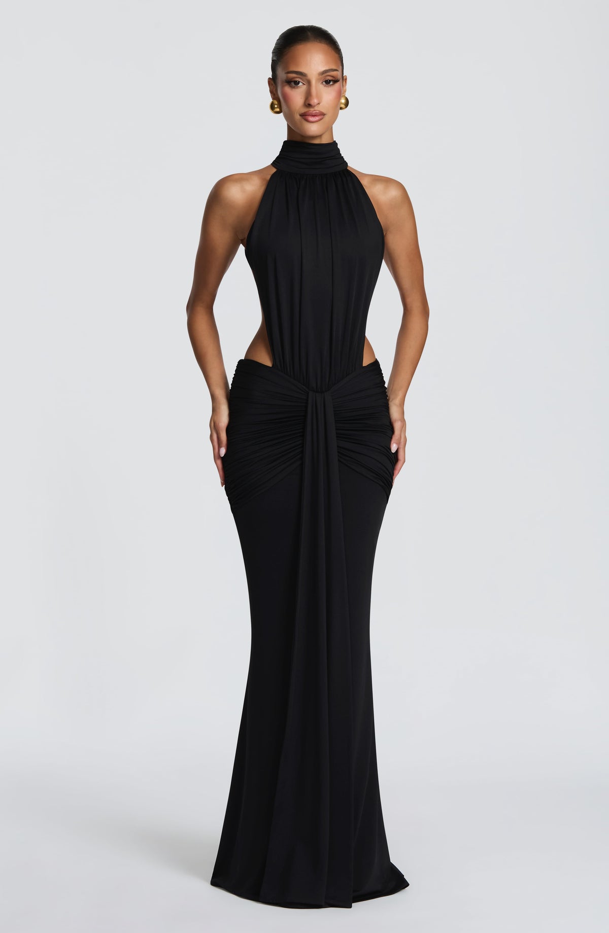 Thekla Maxi Dress - Black Ryvelle