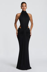 Thekla Maxi Dress - Black Ryvelle