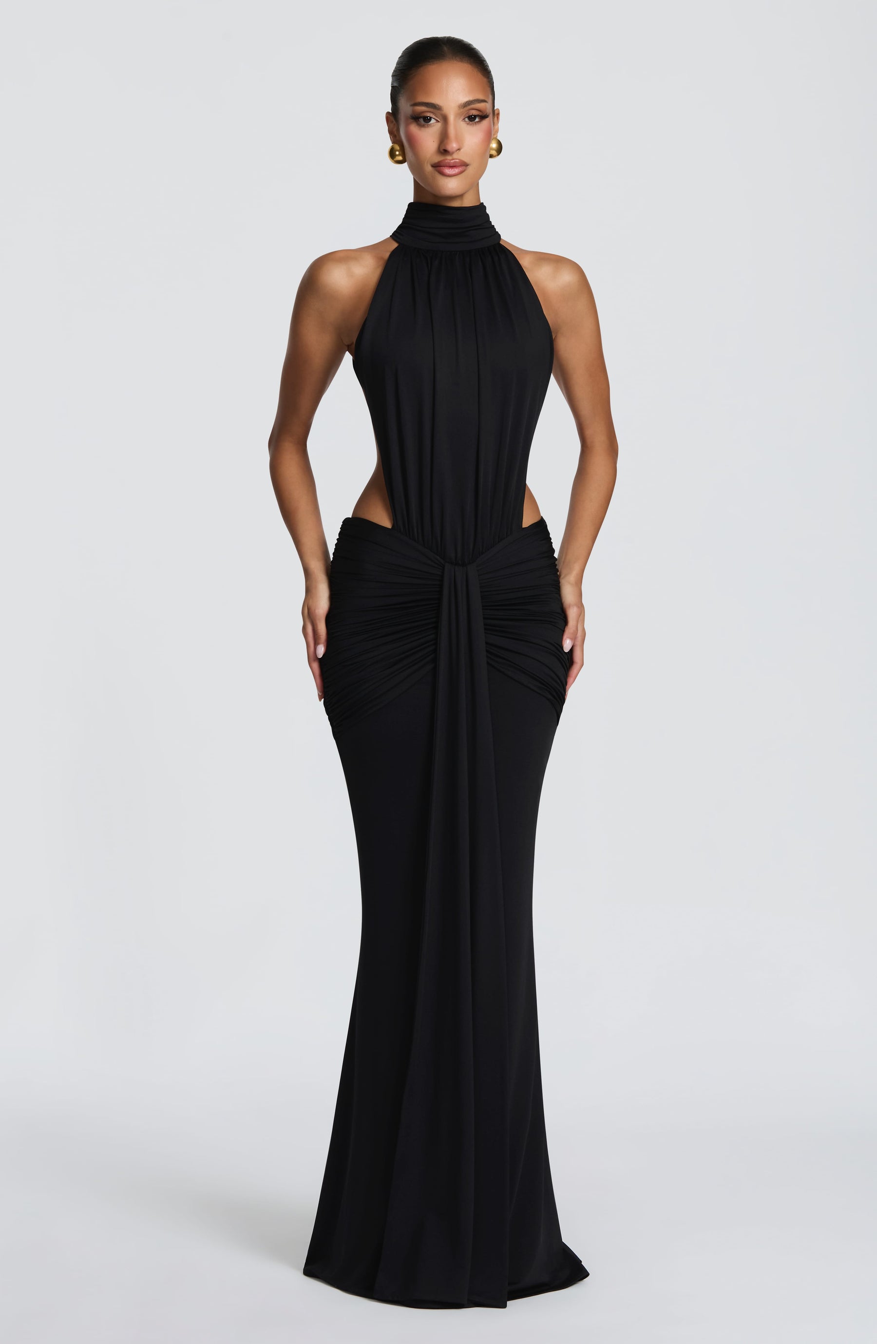 Thekla Maxi Dress - Black Ryvelle