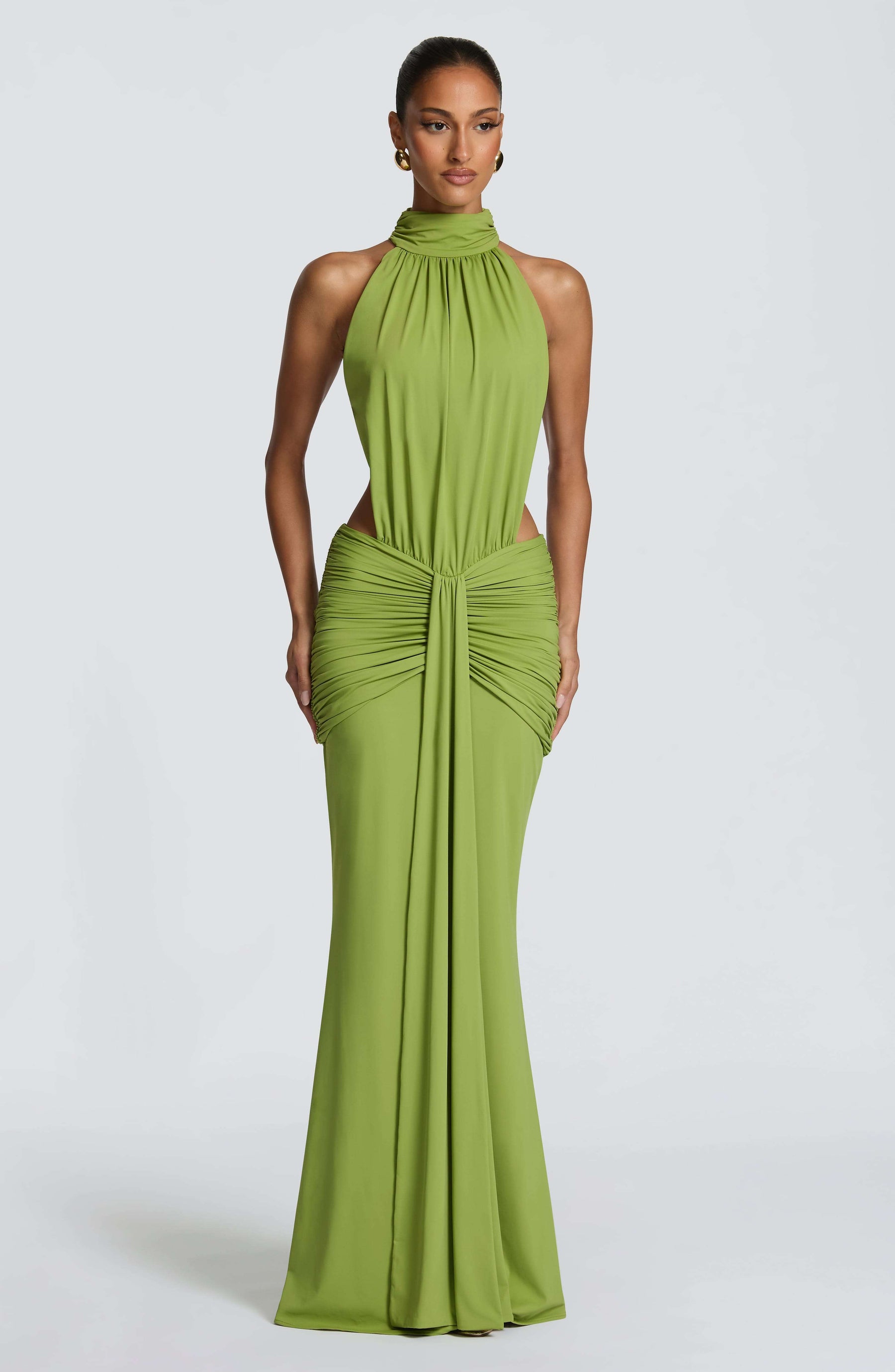 Thekla Maxi Dress - Olive Ryvelle