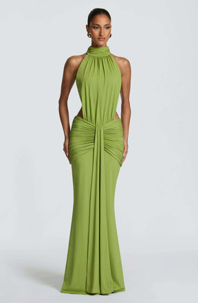 Thekla Maxi Dress - Olive Ryvelle