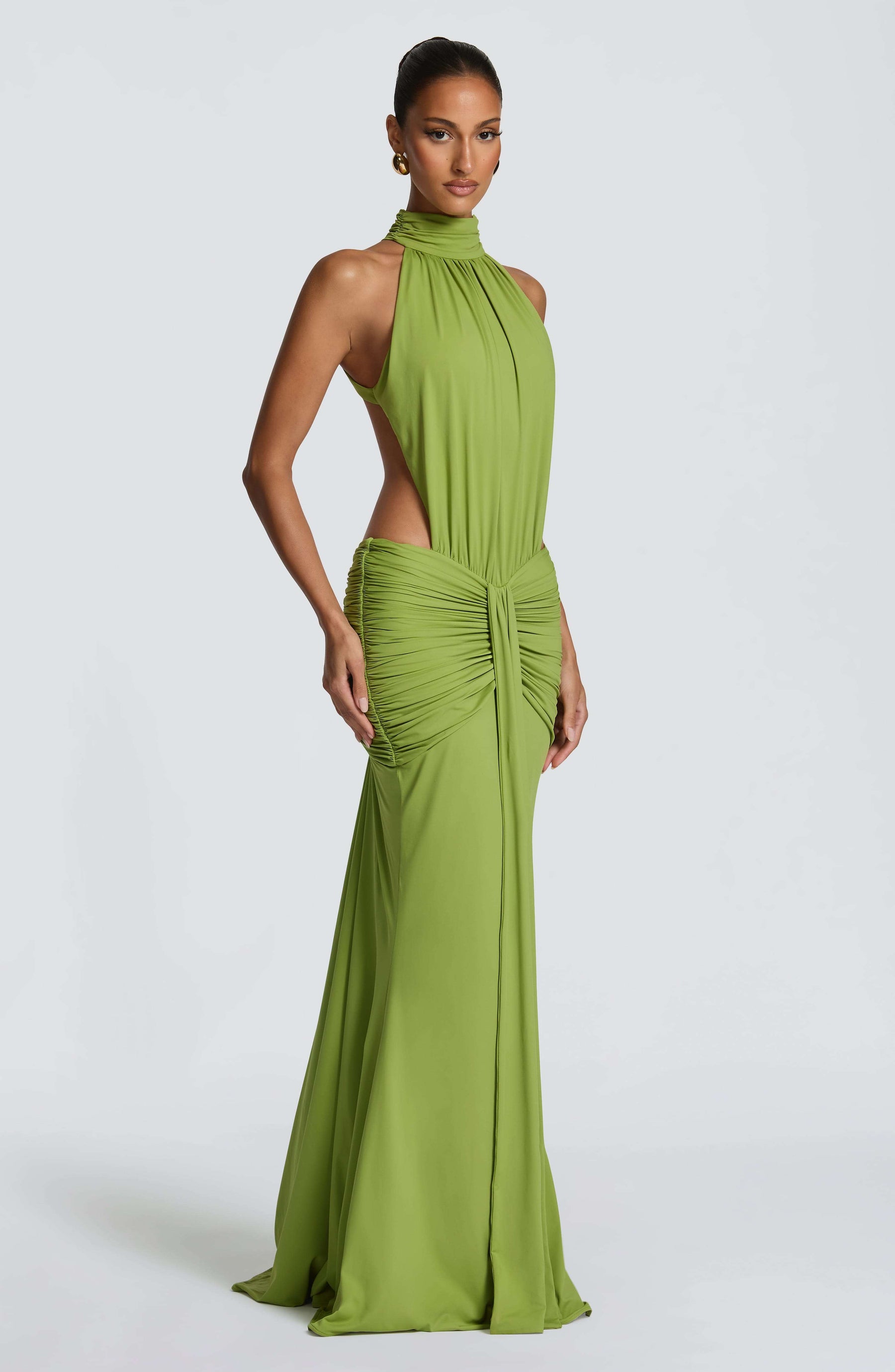 Thekla Maxi Dress - Olive Ryvelle