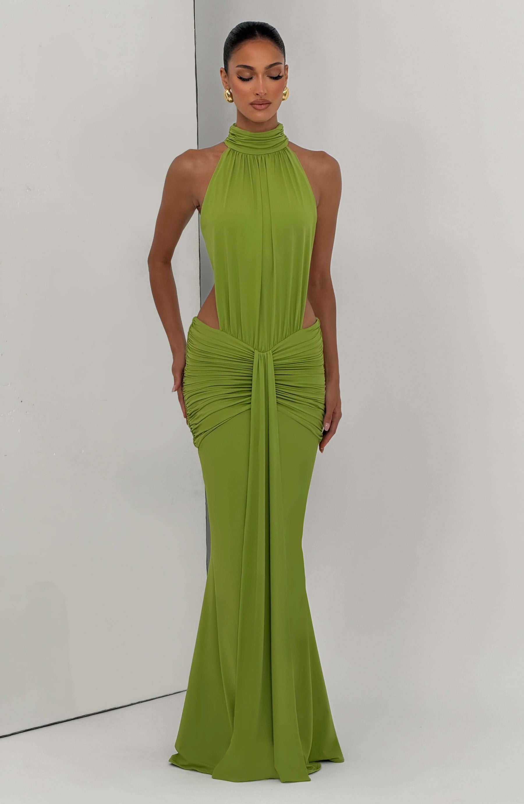 Thekla Maxi Dress - Olive Ryvelle