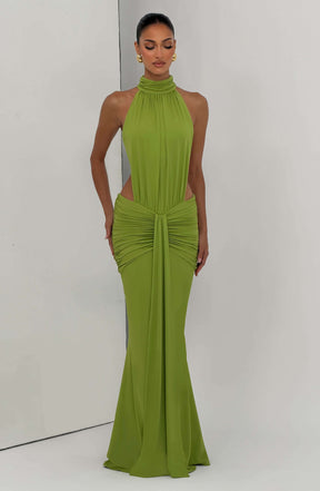 Thekla Maxi Dress - Olive Ryvelle