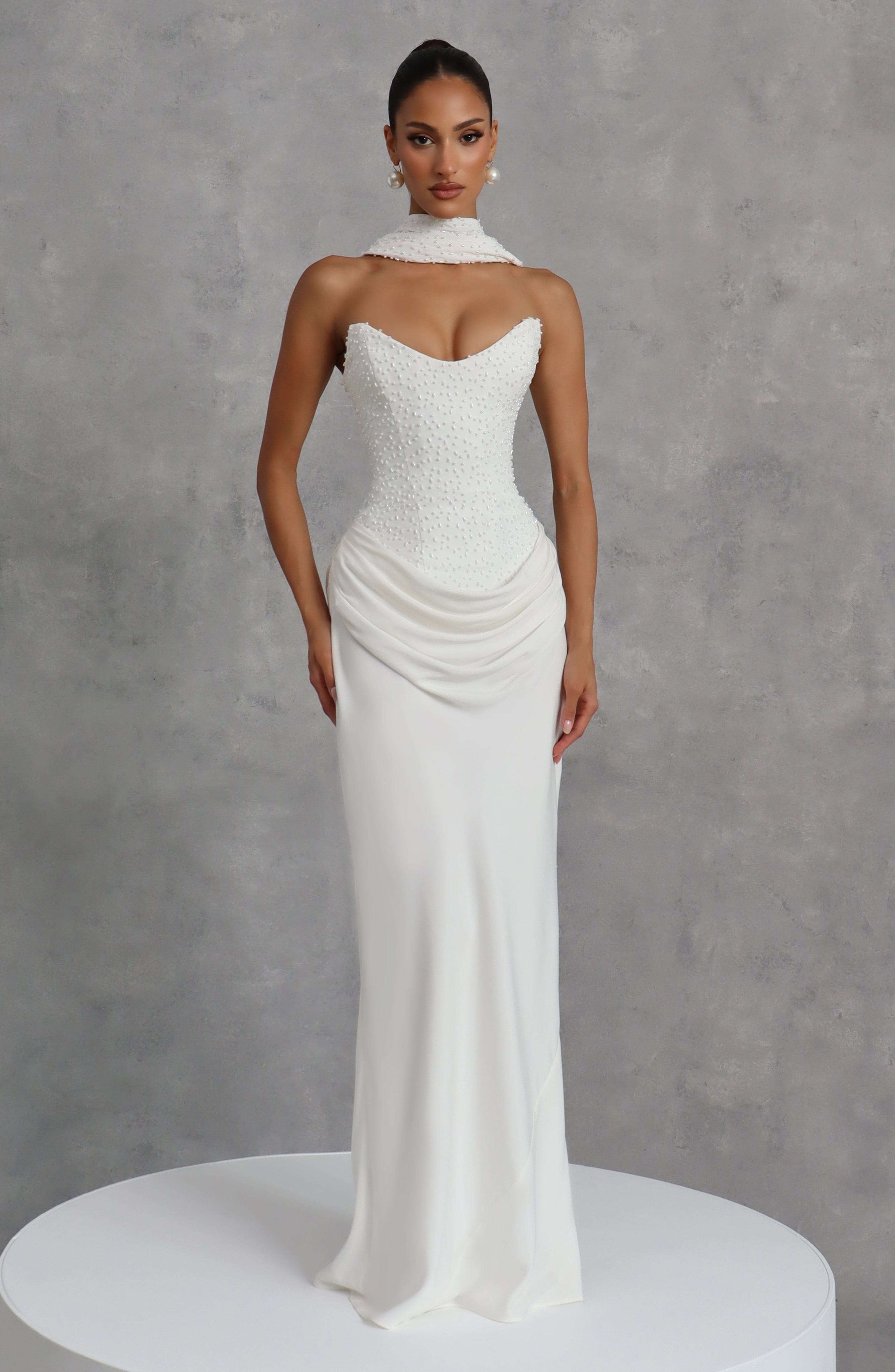 Tindra Maxi Dress - Ivory Ryvelle