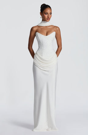Tindra Maxi Dress - Ivory Ryvelle