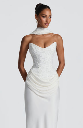 Tindra Maxi Dress - Ivory Ryvelle
