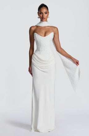 Tindra Maxi Dress - Ivory Ryvelle