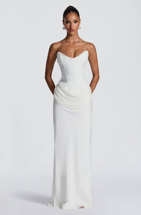 Tindra Maxi Dress - Ivory Ryvelle