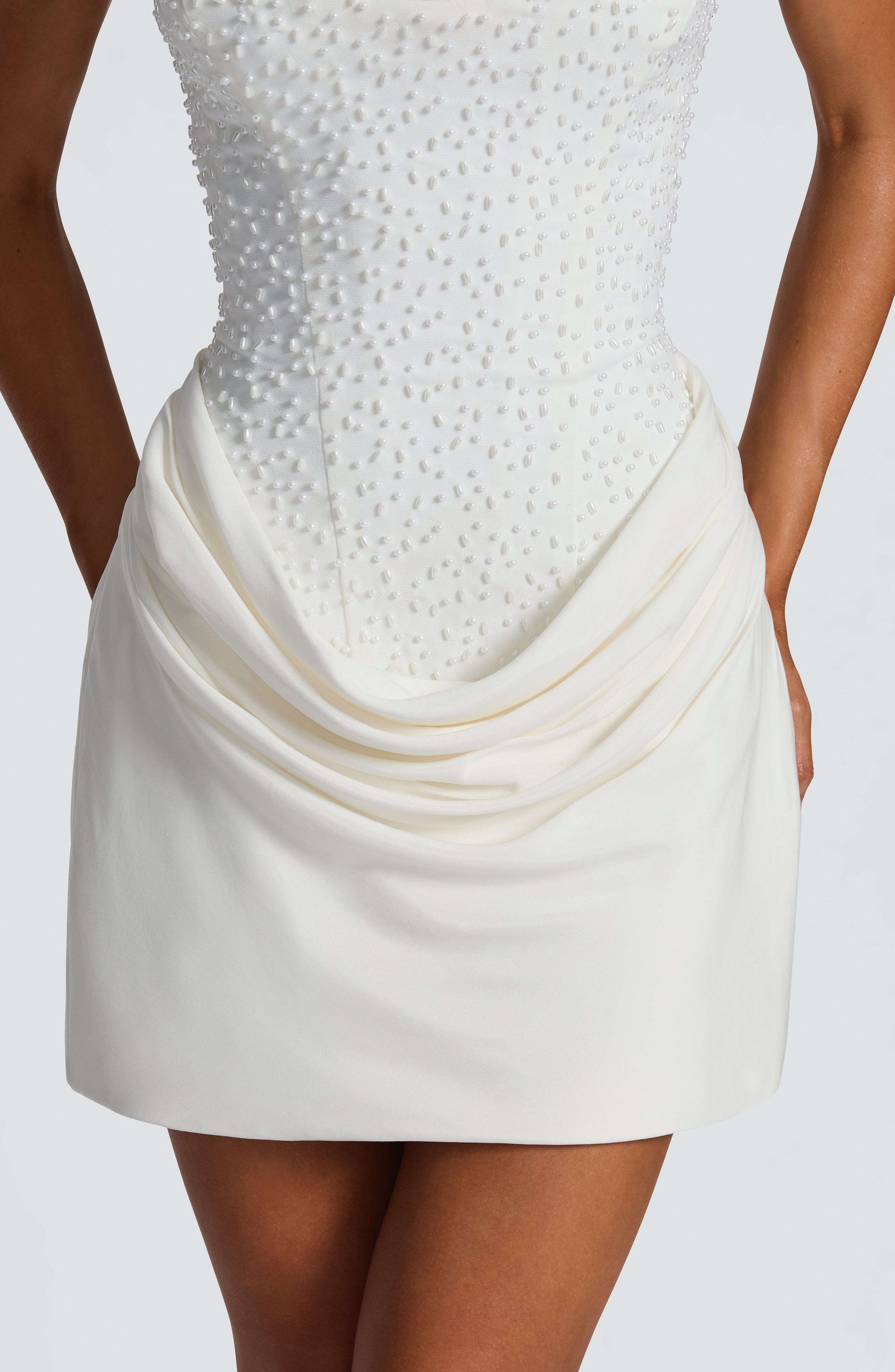 Tindra Mini Dress - Ivory Ryvelle