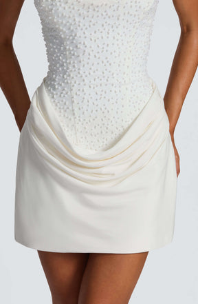 Tindra Mini Dress - Ivory Ryvelle