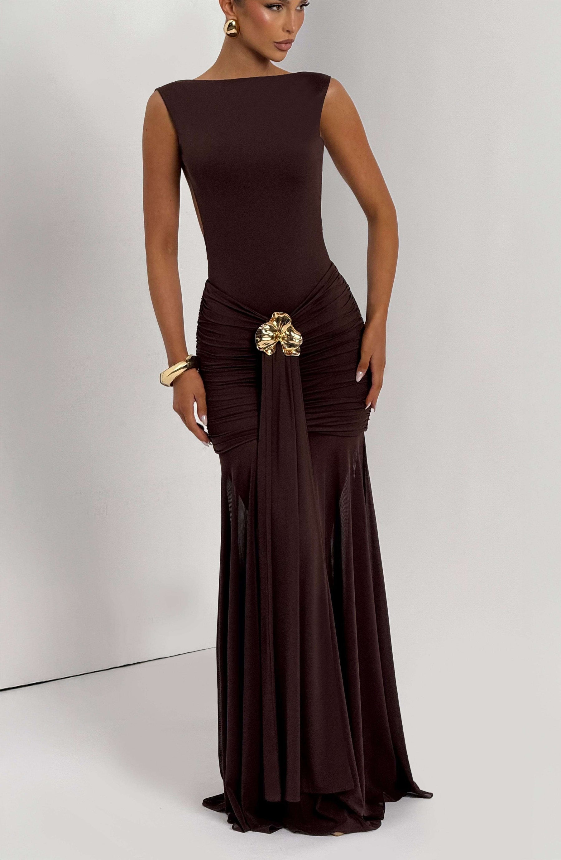 Tori Bodysuit - Plum Brown Ryvelle
