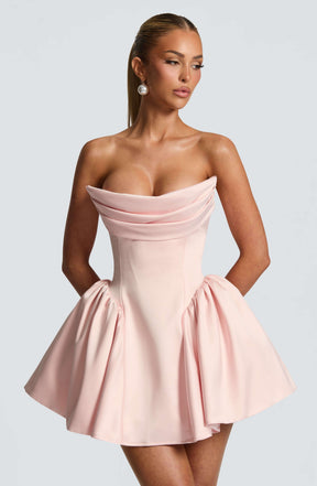 Trinity Mini Dress - Blush Ryvelle
