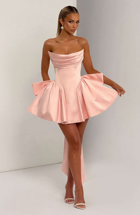 Trinity Mini Dress - Blush Ryvelle