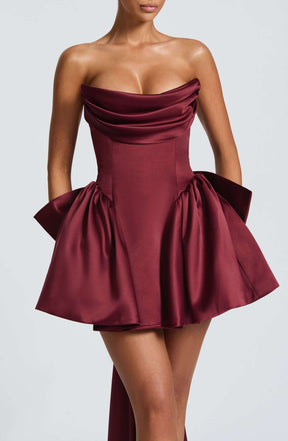 Trinity Mini Dress - Cherry Lacquer Ryvelle