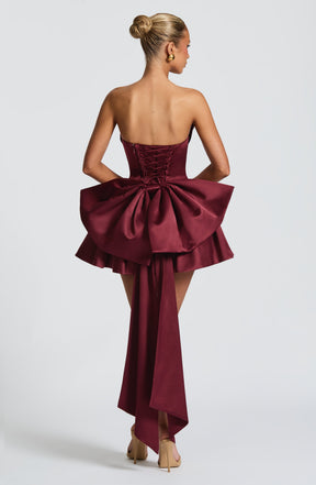 Trinity Mini Dress - Cherry Lacquer Ryvelle