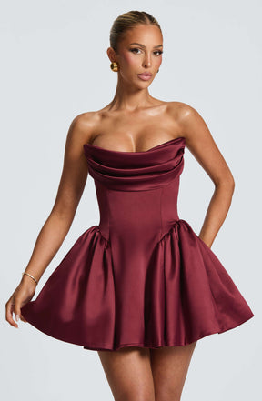 Trinity Mini Dress - Cherry Lacquer Ryvelle