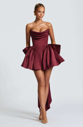 Trinity Mini Dress - Cherry Lacquer Ryvelle