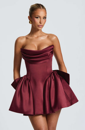 Trinity Mini Dress - Cherry Lacquer Ryvelle