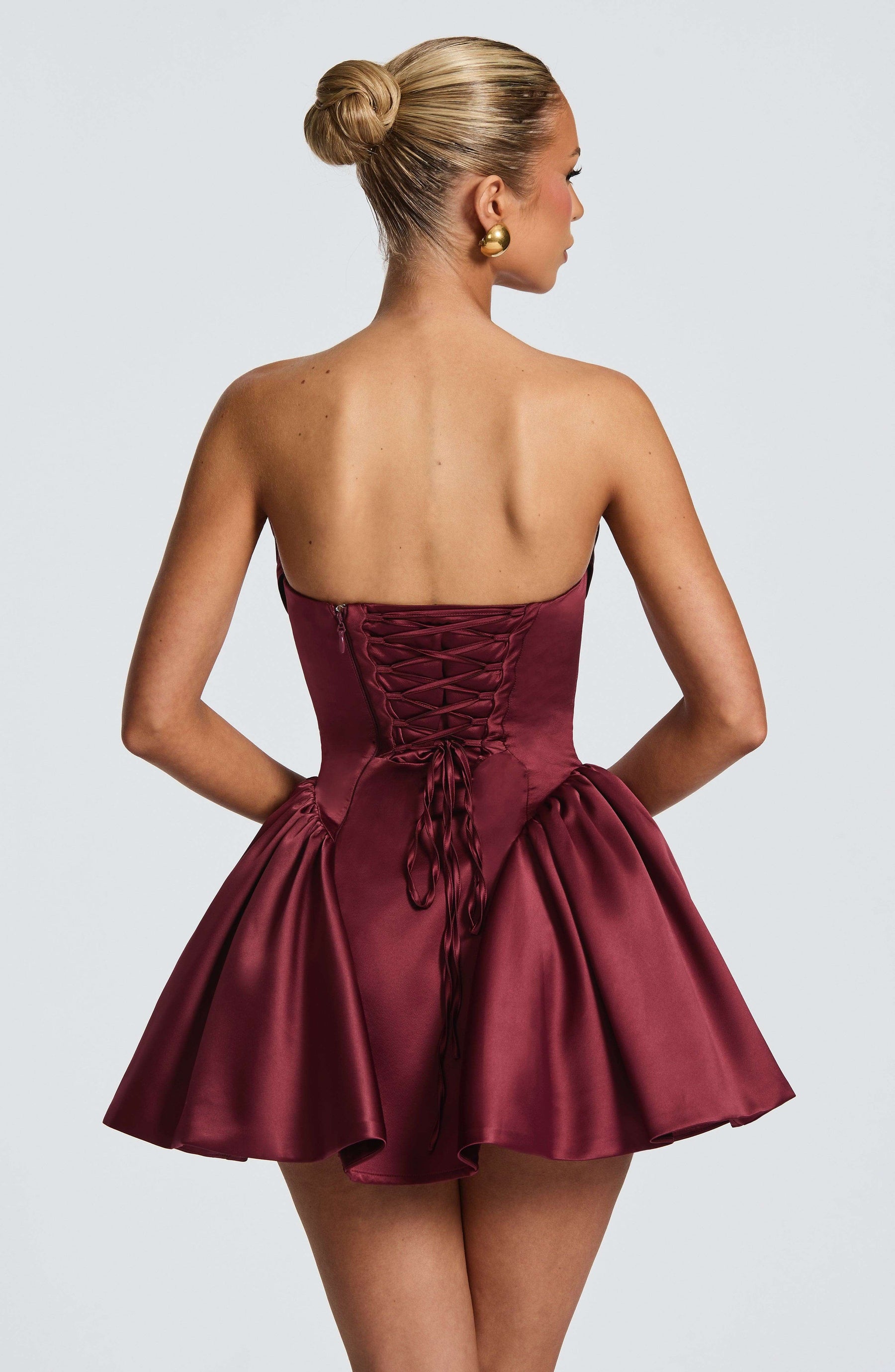 Trinity Mini Dress - Cherry Lacquer Ryvelle