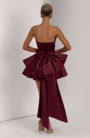 Trinity Mini Dress - Cherry Lacquer Ryvelle
