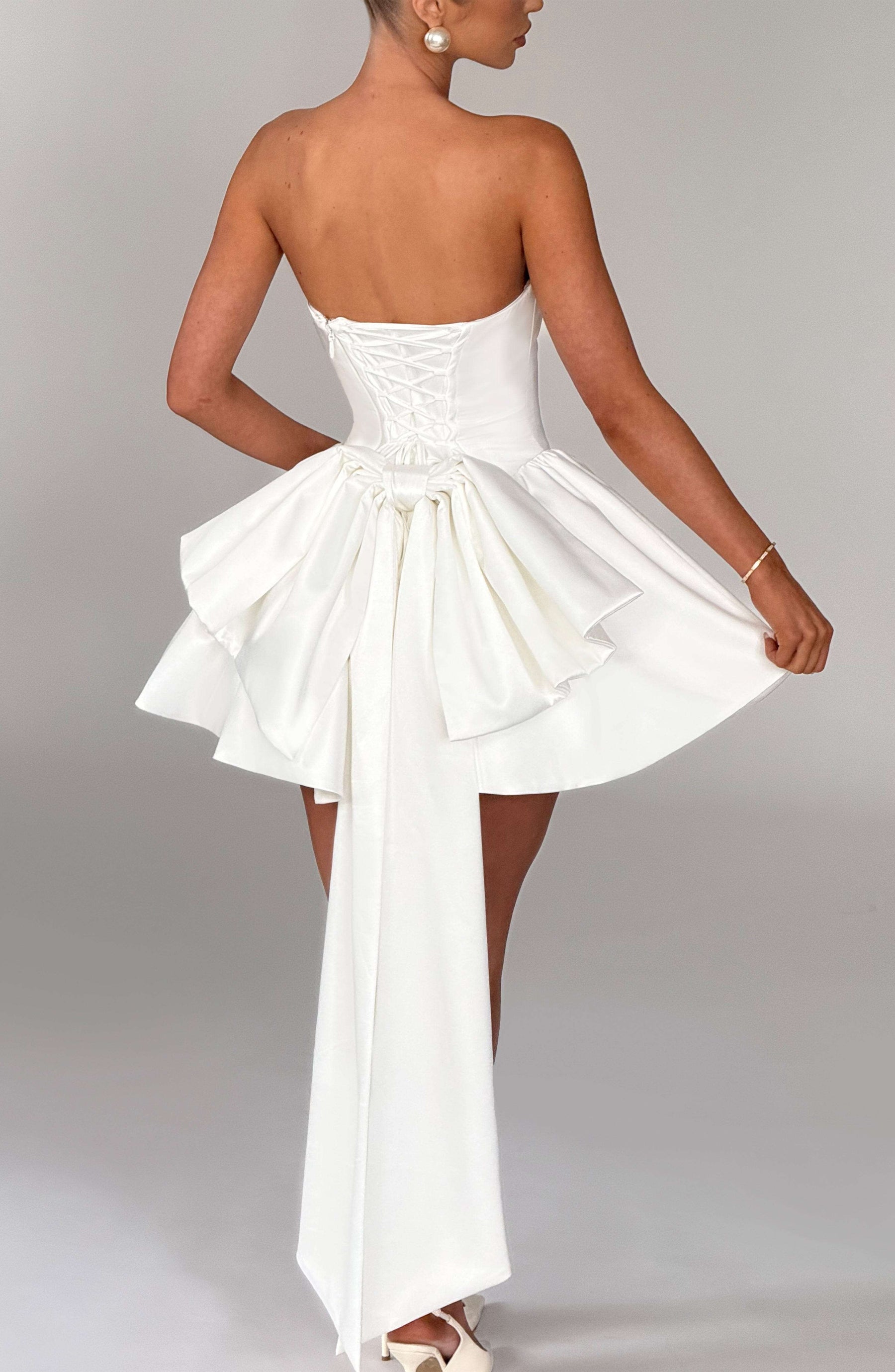 Trinity Mini Dress - Ivory Ryvelle