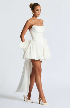 Trinity Mini Dress - Ivory Ryvelle