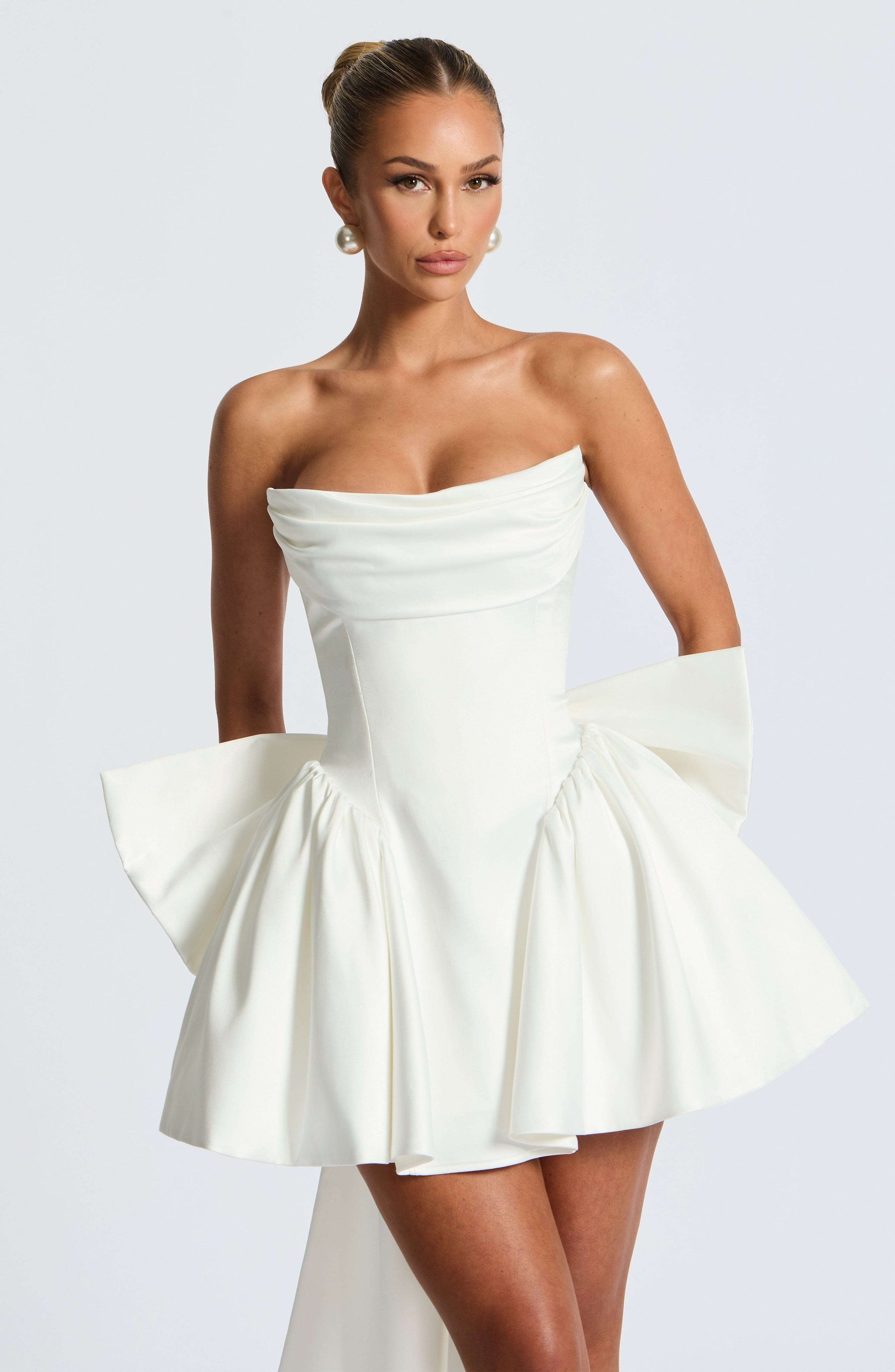Trinity Mini Dress - Ivory Ryvelle