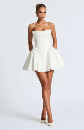 Trinity Mini Dress - Ivory Ryvelle