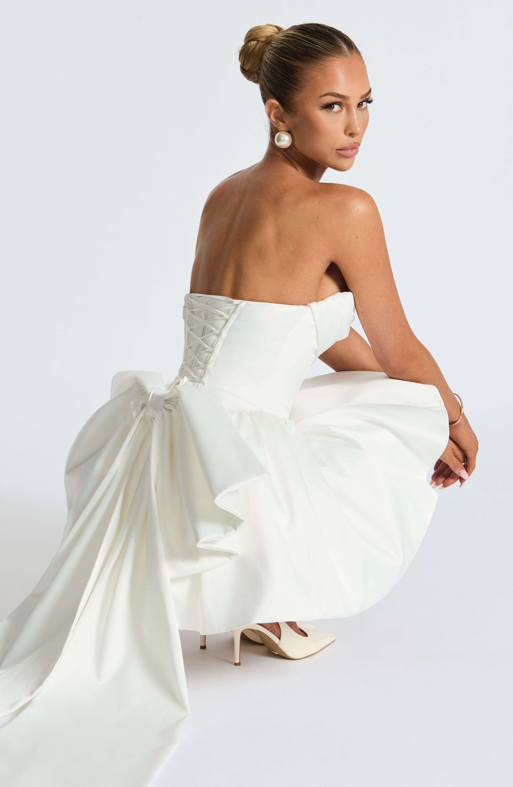 Trinity Mini Dress - Ivory Ryvelle