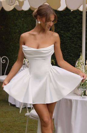 Trinity Mini Dress - Ivory Ryvelle