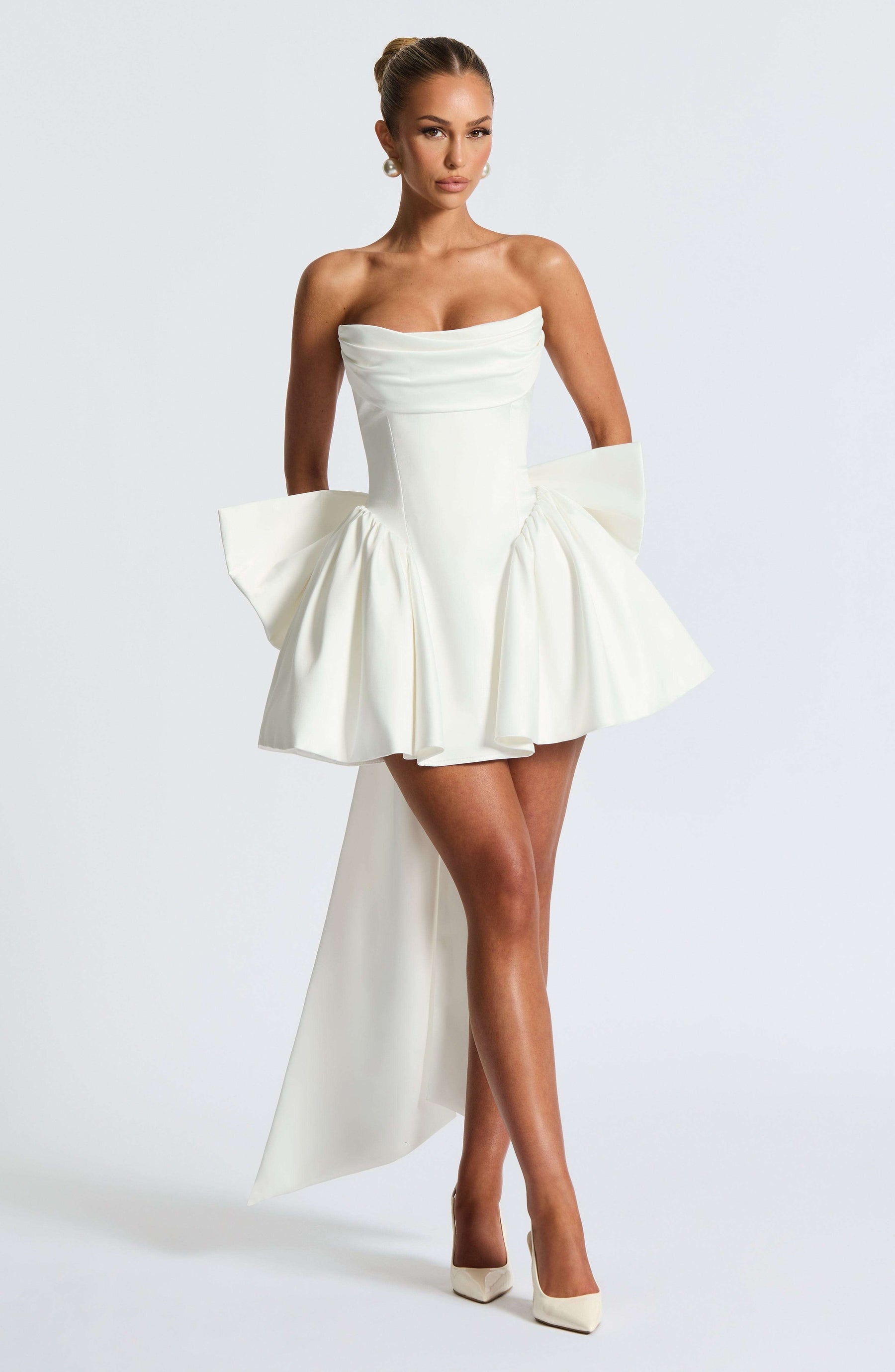 Trinity Mini Dress - Ivory Ryvelle