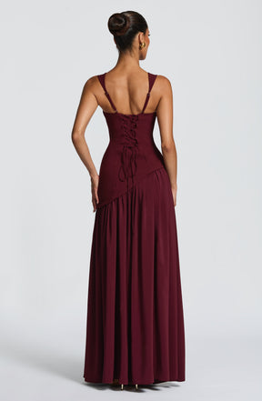 Tullulah Maxi Dress - Cherry Lacquer Ryvelle