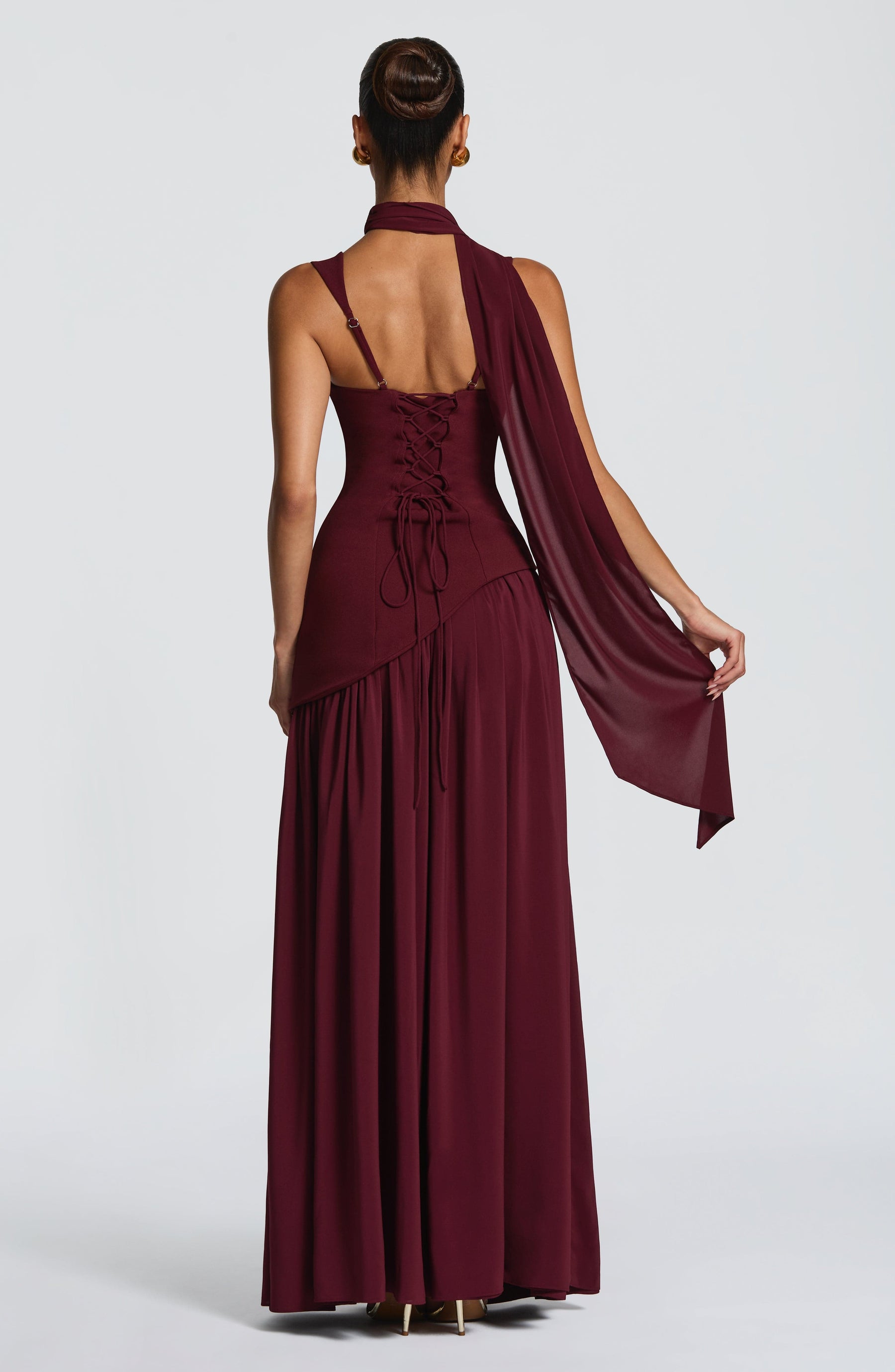 Tullulah Maxi Dress - Cherry Lacquer Ryvelle