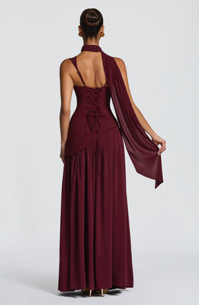 Tullulah Maxi Dress - Cherry Lacquer Ryvelle