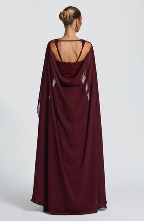 Tullulah Maxi Dress - Cherry Lacquer Ryvelle