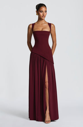Tullulah Maxi Dress - Cherry Lacquer Ryvelle