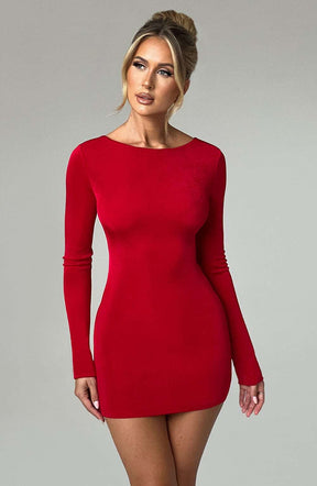 Una Mini Dress - Red Ryvelle