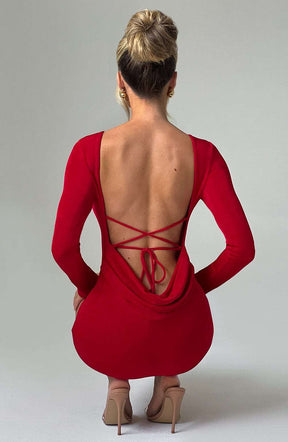 Una Mini Dress - Red Ryvelle