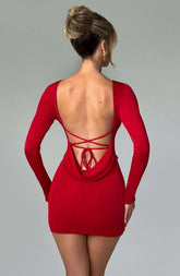 Una Mini Dress - Red Ryvelle
