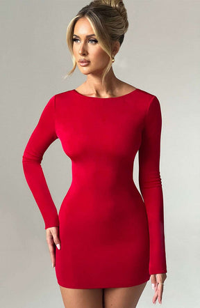 Una Mini Dress - Red Ryvelle