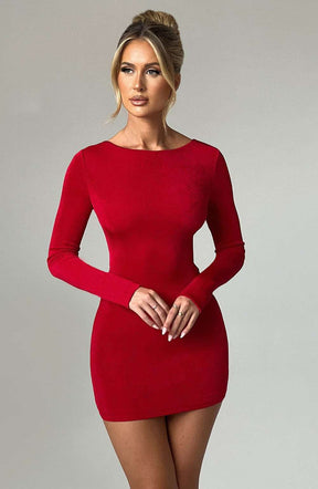 Una Mini Dress - Red Ryvelle